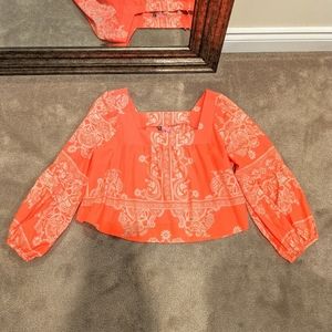 Farm Rio Cropped Blouse L